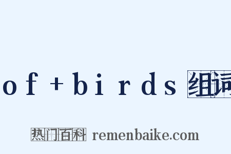 of+birds组词是什么意思的图片